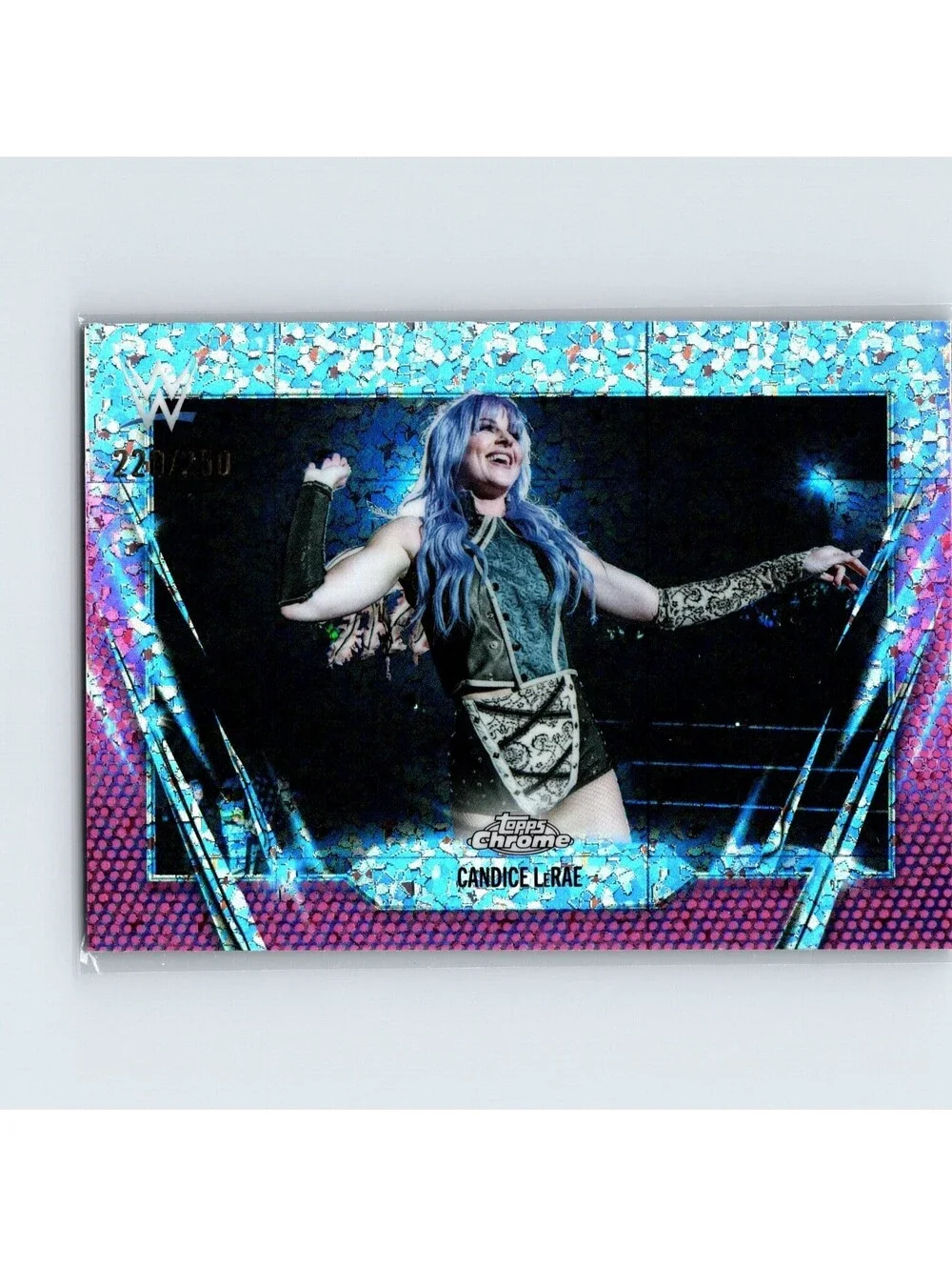 2026 Topps Chrome WWE Candice Lerae #90 Pink Mini Diamond Refractor #/250 SMA